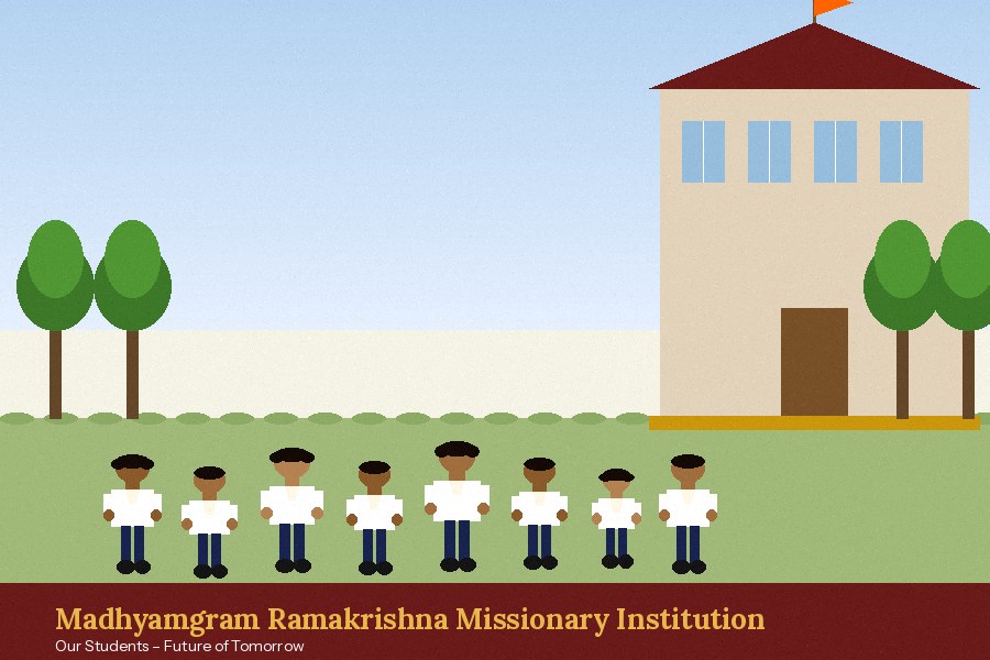 Students of Madhyamgram Ramakrishna Missionary Institution